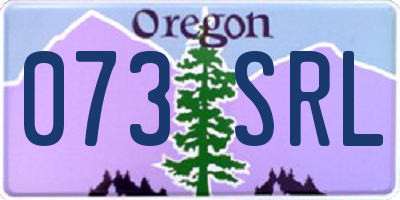 OR license plate 073SRL