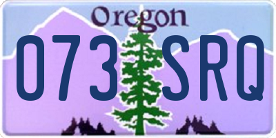 OR license plate 073SRQ