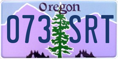 OR license plate 073SRT