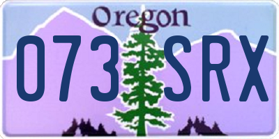 OR license plate 073SRX