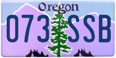OR license plate 073SSB