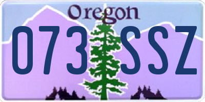 OR license plate 073SSZ