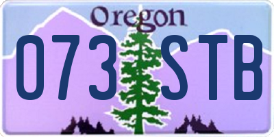 OR license plate 073STB