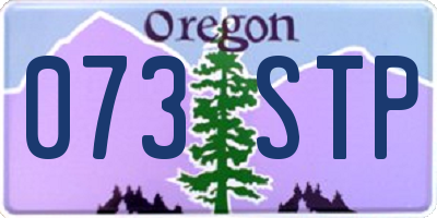 OR license plate 073STP