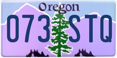 OR license plate 073STQ