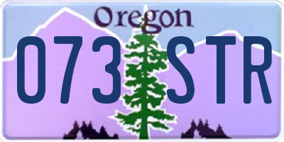 OR license plate 073STR