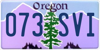 OR license plate 073SVI