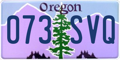 OR license plate 073SVQ