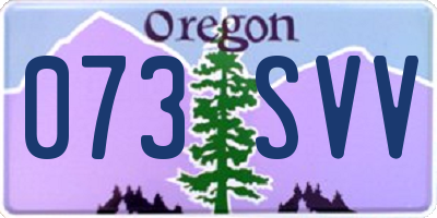 OR license plate 073SVV