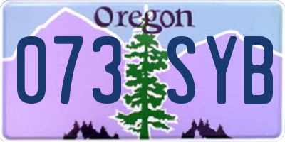 OR license plate 073SYB