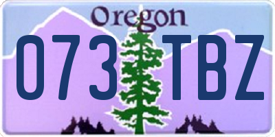 OR license plate 073TBZ