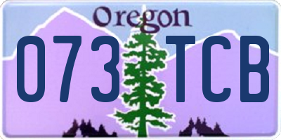 OR license plate 073TCB