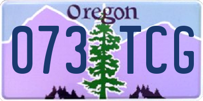 OR license plate 073TCG
