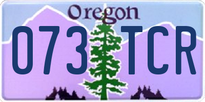 OR license plate 073TCR