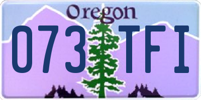 OR license plate 073TFI