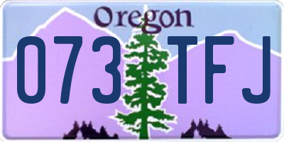 OR license plate 073TFJ