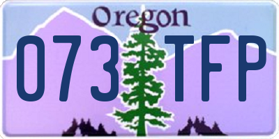 OR license plate 073TFP