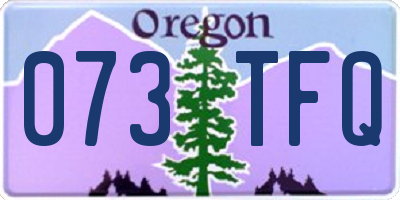 OR license plate 073TFQ