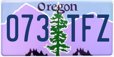 OR license plate 073TFZ