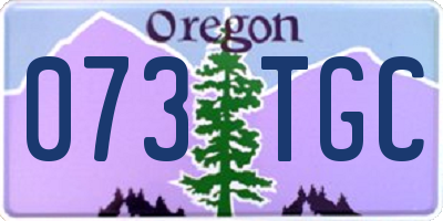 OR license plate 073TGC
