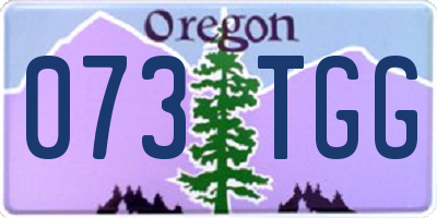 OR license plate 073TGG