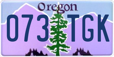 OR license plate 073TGK