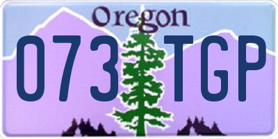 OR license plate 073TGP