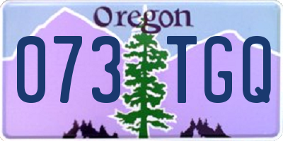 OR license plate 073TGQ