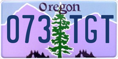 OR license plate 073TGT