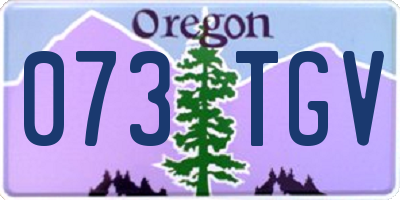 OR license plate 073TGV