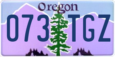 OR license plate 073TGZ
