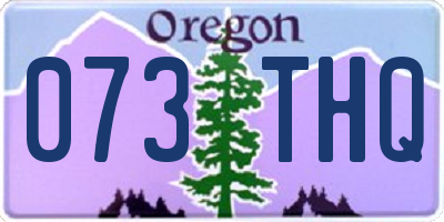 OR license plate 073THQ