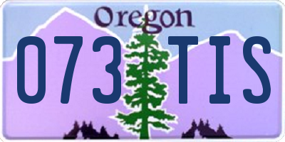 OR license plate 073TIS