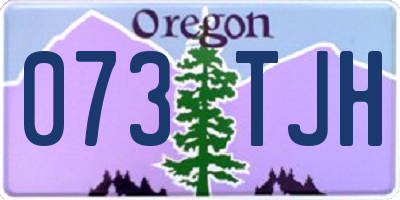 OR license plate 073TJH