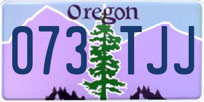 OR license plate 073TJJ