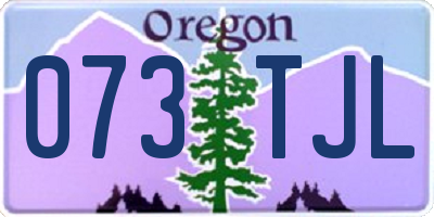 OR license plate 073TJL
