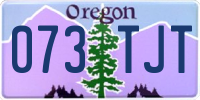 OR license plate 073TJT