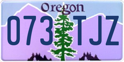 OR license plate 073TJZ