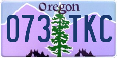 OR license plate 073TKC
