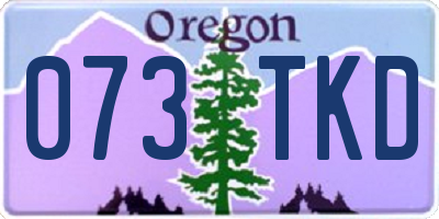 OR license plate 073TKD