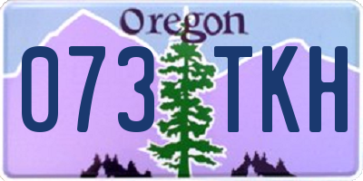 OR license plate 073TKH