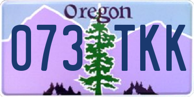 OR license plate 073TKK