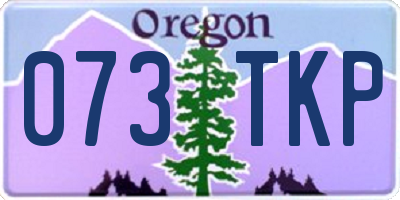 OR license plate 073TKP