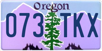 OR license plate 073TKX