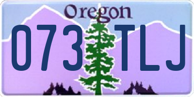 OR license plate 073TLJ