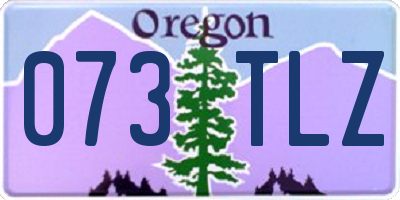 OR license plate 073TLZ
