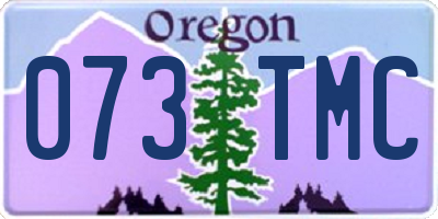 OR license plate 073TMC