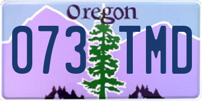 OR license plate 073TMD