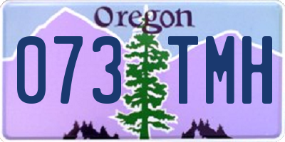 OR license plate 073TMH