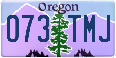 OR license plate 073TMJ